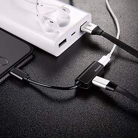 Mua Bộ Adapter chia cổng sạc cho iphone ipad Light thành Jack tai nghe Light và sạc Light hiệu Baseus L37 cho iPhone iPad (Light x2 / 2A / Fast Charging - Giải pháp vừa nghe nhạc vừa sạc pin hoặc Sync Data) - hàng nhập khẩu (Màu ngẫu nhiên)