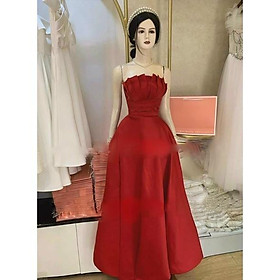 Đầm váy nữ maxi cúp xếp ngực có 3 màu