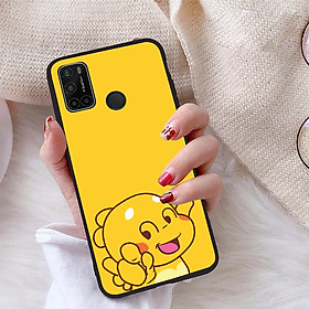 Ốp lưng iCase Color dành cho Vsmart Joy 4 chất liệu viền dẻo lưng cứng nhám TPU có hai lỗ xỏ dây đeo in nổi 4D hình Bộ Sưu Tập Khủng Long Lai Ong - Tặng Popsocket in logo iCase - Hàng chính hãng