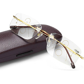 Progressive Multifocus Anti-blue Reading Glasses Anti Glare Blue Light Blocking Eyeglasses Eyewear