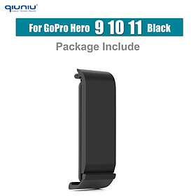 Qiuniu 10m Nắp bên không thấm nước cho GoPro Hero 8 Black hoặc 9 10 11 Cửa thay thế màu đen cho phụ kiện Go Pro Màu pin: cho GoPro 9 10 11