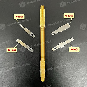 Mua Bộ cán dao 2 đầu chống trơn trượt + lưỡi dao