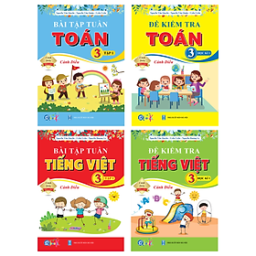 Sách Combo Bài Tập Tuần và Đề Kiểm Tra Toán, Tiếng Việt Lớp 3 - Cánh Diều - BẢN QUYỀN