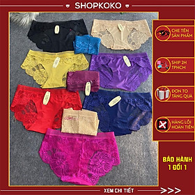 Quần lót nữ ren sexy Quần lót nữ vải ren mềm mại xuyên thấu gợi cảm 10 màu lựa chọn - M8423