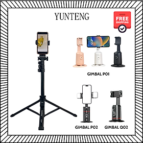 Combo gậy chụp ảnh Yunteng VCT 91666 và Gimbal điện thoại xoay tự động 360 độ - Hàng chính hãng