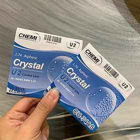 Tròng kính OURESS siêu mỏng 1.74 cận loạn viễn thời trang hàn quốc chemi