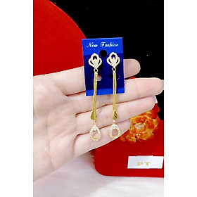 Bông tai nữ tòn ten mạ 18k cao cấp E808A