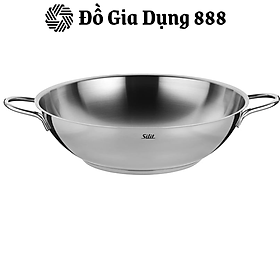 Chảo Xào Sâu Lòng Silit Wok, Size 32cm, Chất Liệu Thép Không Gỉ, Dẫn Nhiệt Tốt, Phù Hợp Cho Mọi Loại Bếp, Nhập Đức