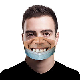 Creativity  Funny   Face  Masque Mouth Cover Adults