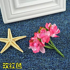 Hoa vải làm vòng hoa đội đầu