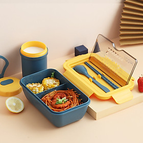Mua Hộp Cơm Văn Phòng Hiện Đại Tặng Kèm Hộp Đựng Soup Và Muỗng Đũa