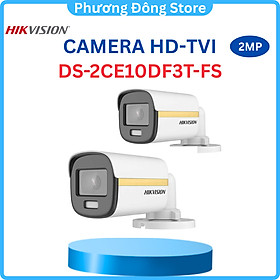 Mua Camera analog TVI colorVu Hikvision DS-2CE10DF3T-FS 2MP  tích hợp mic thu âm  có màu ban đêm - Hàng chính hãng