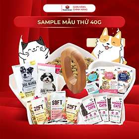 Hàng tặng không bán - Thức ăn chó mèo gói mẫu 40g Wonder Cats nhập khẩu Hàn Quốc