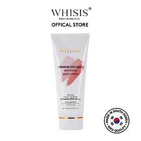 Kem body WHISIS PREMIUM COLLAGEN WHITENING BODY LOTION dưỡng trắng, chống nắng cao cấp 200ml