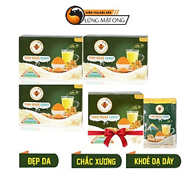 Combo 3 hộp Tinh nghệ Canxi Honimore 288g (18 gói) tặng 1 hộp 160g (10 gói)