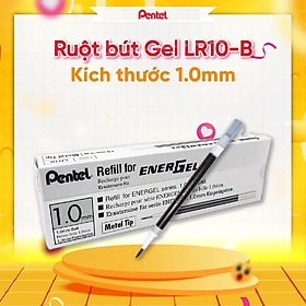 Ruột bút ký Pentel Energel LR10 ngòi 1.0mm 3 màu mực
