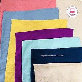 Mua Vỏ Gối Đầu Chất Đũi Đơn Sắc Không Khóa Kéo Siêu Mềm Mịn - Không Bai Xù ( Size 45cm x 65 cm)