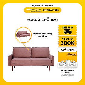 Mua Sofa 3 Chỗ AMI Chất liệu vải nhung Thiết kế hiện đại phù hợp cho mọi không gian | Index Living Mall | Nhập khẩu Thái Lan