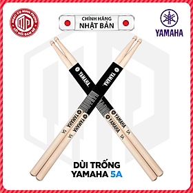 Bộ dùi trống/ Drumsticks/ Drumstick - Yamaha 5A - Gỗ Phong/ Chi Phong/ Chi Thích - Màu gỗ tự nhiên - Hàng chính hãng