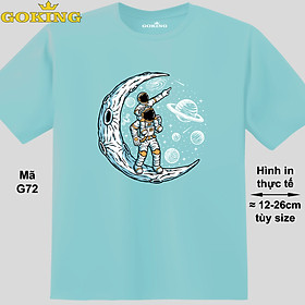 Cha & Con, mã G72. Áo thun hàng hiệu GOKING, form unisex cho nam nữ, trẻ em, bé trai gái. Áo phông in hình đẹp. Quà tặng cao cấp cho gia đình, cặp đôi, hội nhóm, doanh nghiệp - Biển, vải thun lạnh - 2XL
