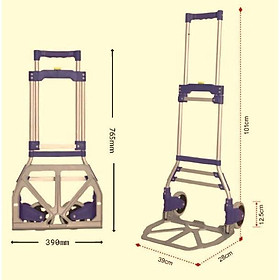 Xe kéo đẩy hàng gấp gọn HT70C