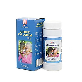 Liquid Calcium nano giúp phòng ngừa loãng xương, giúp xương chắc khỏe giảm đau nhức xương khớp - Lọ 100 viên