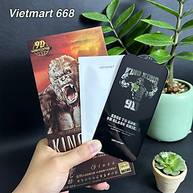 Kính Cường Lực KingKong 9D Trong Suốt Dành Cho iPhone - Full Hộp Sắt Cao Cấp - Dán Full Màn - Hàng Chính Hãng