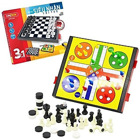 BỘ CỜ 3 TRONG 1 SIÊU NHÂN TRÍ TUỆ DK81340 (DUKA)