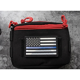 Patch phản quang cờ Mỹ dán quần áo_ba lô_túi xách