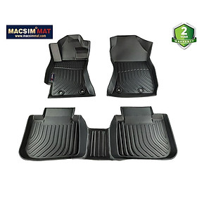 Subaru outback 2015-2019- Thảm lót sàn xe ô tô  Nhãn hiệu Macsim chất liệu nhựa TPE màu đen hàng loại 2