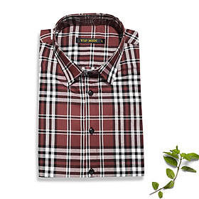 2201- Áo sơ mi nam tay ngắn Form slimfit - Chất liệu kate dệt caro nhập khẩu, hàng xưởng Vinh Thiện Phát sản xuất chất lượng cao cấp, sỉ từ 10 cái