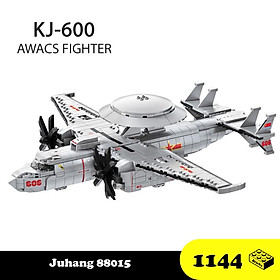Đồ chơi Lắp ráp Máy bay vận chuyển AWACS Fighter KJ600, Juhang 88015 Xếp hình thông minh, Sách hướng dẫn, Nhựa ABS