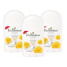 Bộ 3 Sáp khử mùi trắng da Enchanteur Charming 40gr*3