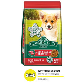 Thức ăn hạt Thái Lan cho chó Classic Pets Adult Dog Food Beef Flavour 2kg