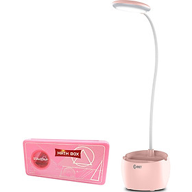 Đèn bàn sạc LED COMET CT177 - Tặng kèm bộ dụng cụ hình học STACOM MS101P (Màu ngẫu nhiên)