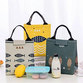 Mua Túi giữ nhiệt đựng thức ăn hình cá túi đựng thực phẩm  hộp cơm