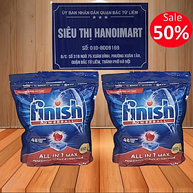"FINISH TÀI TRỢ" VIÊN RỬA BÁT FINISH ALL IN ONE MAX 10 TÁC DỤNG - HƯƠNG CHANH