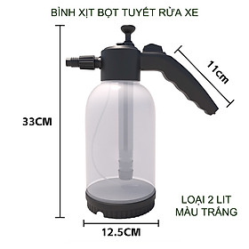 Mua Bình xịt bọt tuyết chuyên rửa xe  kính hoặc tưới cây đa năng  loại 2 lít  bằng nhựa PP-PE