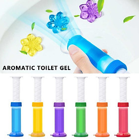 Gel thơm khử trùng bồn cầu gel khử mùi bồn cầu dạng thạch hình bông hoa với 6 mùi thơm cho toilet
