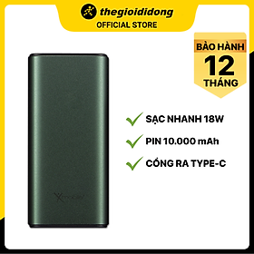 Mua Pin sạc dự phòng Polymer 10.000 mAh Type C PD QC3.0 X-mobile PowerSlim PJ JP213 - Hàng chính hãng