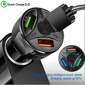 Mua TẨU SẠC ĐIỆN THOAI 3 CỔNG SẠC TRÊN XE HƠI ÔTÔ MẪU MỚI CHẤT LƯỢNG