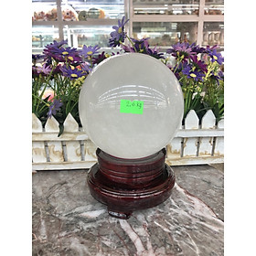 Mua Quả cầu phong thủy đá thạch anh trắng - Đường kính 12 2 cm