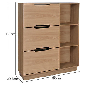 Mua Tủ giày gỗ sồi OAKTG45 Tundo 110 x 30 x 130 cm