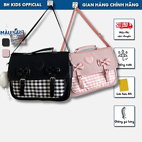 Cặp đi học, đi chơi BH Kids phong cách Lolita JK, thời trang Nhật Bản, chống nước, chống sốc, trẻ trung, cá tính - CH111