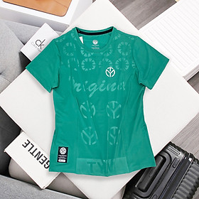 Áo thun thể thao Nữ TYM Cổ tròn Tay ngắn - Vải Polyester 4C thoáng mát - co dãn đàn hồi - AWT003 - TYM FASHION