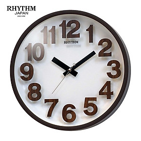 Mua Đồng hồ treo tường Nhật Bản Rhythm CMG480NR06  Kích thước 30.5 x 5.0cm  795g Vỏ nhựa  Dùng Pin