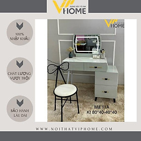 Mua Bàn trang điểm  bàn phấn kèm gương tích hợp đèn LED kèm nút cảm ứng thông minh và ngăn kéo để đồ tện lợi BTD-0062