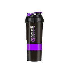 Bình lắc thể thao 3 ngăn shake bottle Spider Bottle