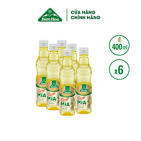 Combo 6 chai Syrup Mía Biên Hòa 400ml/Chai