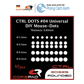 Mua Feet chuột PTFE Corepad CTRL DOTS #04 Universal DIY Mouse-Dots  Ø 5.5 / 6.5 / 8.5 / 9.5mm  - Hàng Chính Hãng